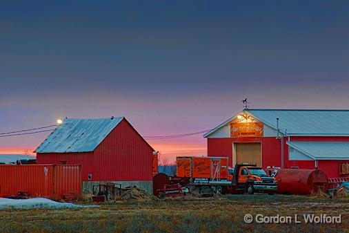 Welding Shop At Daybreak_15243-7.jpg - Photographed at Ottawa, Ontario - the capital of Canada.